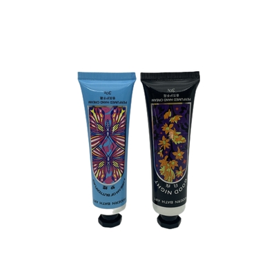 Custom Squeeze Tube  Aluminum Barrier Laminated Tubes Cosmetic Hand Cream Packaging Soft Touch Tube 30ml