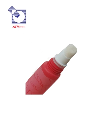 10ml D15mm Velvet Shining Lipstick Tube Packaging With Flocking Applicator Makeup Packaging Sponge Blusher Concealer Applicator