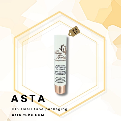 D13mm Small Mini Lip Stick Lip Care Cream or Eye Cream Tube Packaging with Shiny Screw Lid