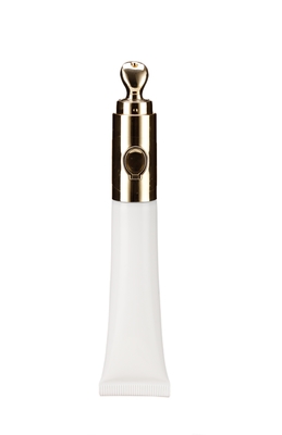Customized Lotion Squeeze Tube Hand Cream Packaging Cosmetic Plastic Soft Tube with Massage Applicator Zinc Alloy