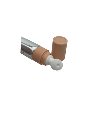 Customized Lotion Squeeze Tube Eye Cream Massage Packaging Cosmetic Plastic Soft Tube with Massage Applicator Zinc Alloy