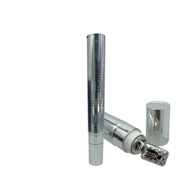 Cosmetic Aluminum Packaging Tube Metal Massage Square Applicator Vibration Zinc Alloy Applicator for Eye or Face Cream