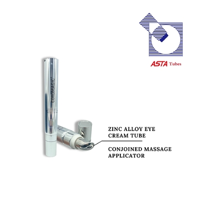D19mm 10ml 15ml 20ml Metal Single Ball Massage Zinc Alloy Applicator PE ABL Eye Cream Serum Top Packaging Containers