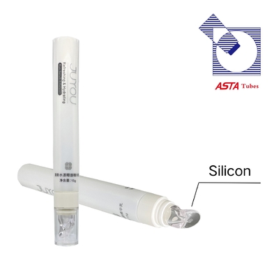 Clear Silicone Plastic Tube Lip Balm TPE Lipstick Empty Container for Lips Gloss Stick Container Ellipse Skincare Tube Packaging