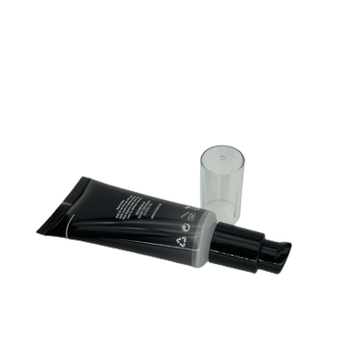 Clear Plastic Pop Top Tube Cosmetic Packaging Packing Pump Tubes With Caps Dazzling White Teeth Whitening