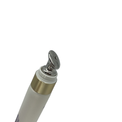 10ml Sliver Eye Cream Cosmetic Tube in Stock 15ml Squeeze Soft Tube with Massage Applicator Zinc Alloy Eye Cream Tube Packaging