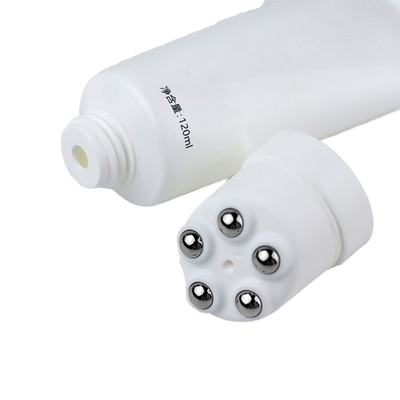 D40 50MM Shampoo Body Scrub Plastic Pre Roll on Deodorant Packaging Tube Screw Top Metal Ball