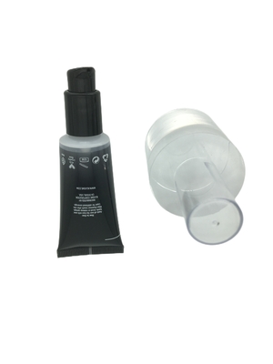 Customized Empty Essential Oil Aluminum Cosmetic Soft Plastic Tube Packaging 50ml Gold Airless Pump