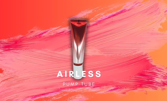 Wholesale D25mm Empty Airless Vacuum Pump BB Cream Tube Custom Cosmetic Squeeze Soft ABL Tube for Lip Gloss Container Tube