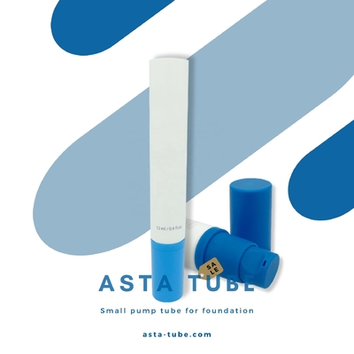 Small Sunscreen Face Cream PE ABL Airless Pump Tube 15g for Foundation Eye Cream Squeeze Empty Glossy Matte Packaging
