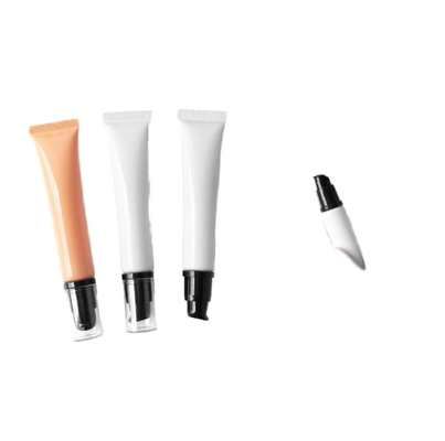Packaging makeup base cream conditioner hotel tube with syrup dispensing all plastic foam pump