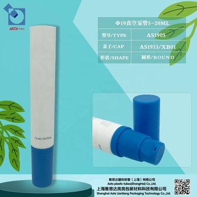 Packaging makeup base cream conditioner hotel tube with syrup dispensing all plastic foam pump