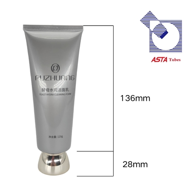 The Skincare Aluminum Biodegradable Frosted Transparent Finish Ml Sunscreen Shampoo 100ml Face Wash Tube